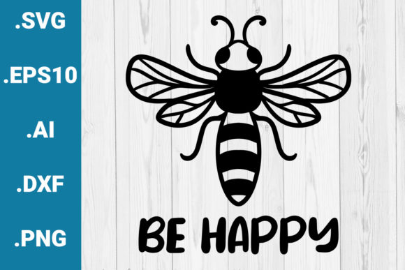 Be Happy Quote Bee Cut File Review