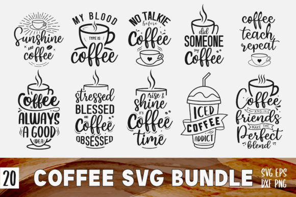 Funny Coffee SVG PNG Design Bundle Review