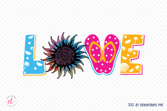 Love, Summer Quote Sublimation Design